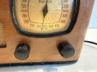 Vintage 1939 Philco Tube Am Radio Model 39-7 Antique Wood Art Deco