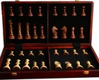 20  Extra Large Solid Walnut Wooden Chess Set With 2 Extra Queen Pieces - King H