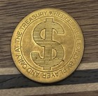The Treasury Casino  1 One Dollar Casino Slot Gaming Token Las Vegas Nevada