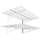 Floating 2-pack 2x4ft 24-inch-by-48-inch Wall Shelf Garage Storage Rack Wall 