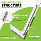 Workpro Crack Weeders 12  Crevice Weeding Side-walk Weed Puller Spatula L-shaped