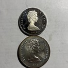 1976 Turks And Caicos Islands Victoria 20 50 Crown Sterling Silver Lot Of 2