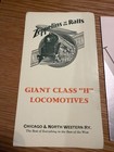 Lot Of 2 Vintage Locomotive Brochures - C nw And Union Pacific Ephemera Trains