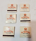 Vintage  El Rancho Hotel   Casino Matchbooks Las Vegas Nevada Lot Of 6
