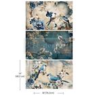 Redesign Prima Sapphire Wings Tissue Decoupage Paper For Furniture  3 Pack 