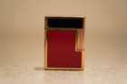 S t  Dupont De Paris Made In France Lighter 4hr38 Small Red Gold
