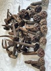 Railroad Tie Date Nails Antique Rr 1925 1929 1930 1933 1934  1942 Total 34 Piece