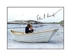 John F Kennedy 8x10 Signed Photo On Canoe With His Son Autographed Jfk President