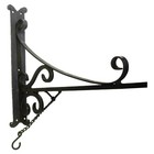 Trade Sign Bracket In Black Finish Iron Hand Forged 16 Inches