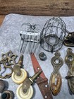 Primitive Antique Hardware Salvage Lot Steampunk Stars Iron Brass Mixed
