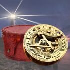 Trezztop Brass Sundial Compass  Nautical Golden Gift  Vintage Retro Instrument