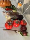 Large Lot Of Fake faux Bread Vegetables Italian French Food Realistic