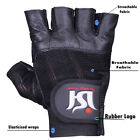 Leather Weight Lifting Gloves Gym Power Lifter Padded Palm Exercise Training Bar