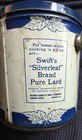 Vtg Swift s Silverleaf Pure Lard Tin  Pail W bale  Can  Good Condition