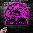 Custom Fish Metal Name Sign  Outdoor Bass Fishing Sign Fishing Gift For Men