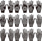 Henna Tattoo Kit  18 Sheets Self-adhesive Henna Tattoo Stencils Indian Mehndi   