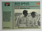 Mario Andretti Signed Card - 1967 Oswego - Andretti Racing - Autograph Auto