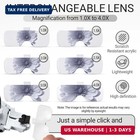 Magnifying Glass With Light  Rechargeable Headband Magnifier With 6 Len