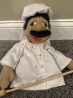 Melissa   Doug Chef Puppet  al Dente  With Detachable Wooden Rod Pretend Play