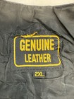 Vintage Genuine Leather Vest Women 2xl Biker Motorcycle Patches Lace Up Hardcore