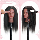 Mannequin Head With Human Hair 16   Cosmetology Manikin Doll Head With 100  Real