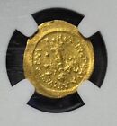 Byzantine Empire Justinian I  518-527 Ad  Gold Tremissis Ngc Ch Xf