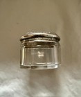 Antique English Sterling Silver   Cut Glass Vanity Jar   Hallmarked   Dressing T