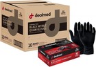 Black Nitrile Exam Gloves     Disposable Multi-purpose Use Medical Gloves Use F   
