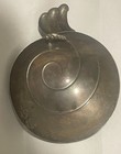 Vintage Tiffany   Co Sterling Silver Shell Spiral Design Candy Nut Dish Trinket