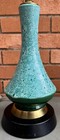 Vintage Turquoise Green Ceramic Lamp Mid Century Mcm Modern Lighting 1960s