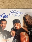 Hulk Hogan Kevin Nash Scott Hall Signed Auto 16x20 Jsa Nwo Wcw Wwe