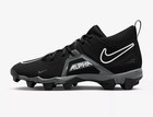 Nike Alpha Menace 3 Shark  mens Size 9  Football Cleats Black Cv0582 010 Grey