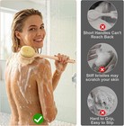 Long Handle Back Scrubber Double Sided Shower Body Brush Bath Exfoliator