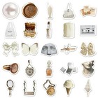 50pc Vintage White Coquette Sticker Pack Lot Phone Case  Scrapbook  Journaling