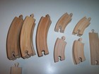 Imaginarium Wooden Train Curved Straight Track Lot Of 55 Pieces Fits Brio Thomas