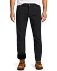 Fleece Lined Pants For Men Regular Fit Vintage Flannel Lined 32w X 32l Black