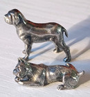 925 Silver And 800 Silver Lot Of 2 Heavy Microfusion