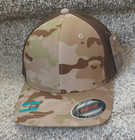 Flexfit Trucker Mesh Baseball Cap Blank Hat Flex Fit 6511 Multicam Arid Brownnew