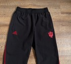 Adidas Indiana Hoosiers Team Issued Woven Jogger Pants Black Men   s Medium 30-32