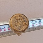 Extremely Rare Roman Era Bronze Ancient Ring With Beautiful Engraved Authentic