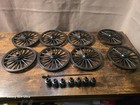 8 Black Plastic Wheels For For Horse Drawn Wagon 4 375 Or  4 3 8