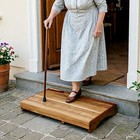 Acacia Wood Bed Step Stool For Adults Elderly Kids  Height 3 5 Inches   Wooden
