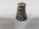 Vtg Taxco Mexico Handmade Fancy Leaf 925 Sterling Silver Edh 1  X 20mm Thimble 