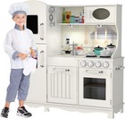 Play Kitchen - Wooden Kitchen Playset For Toddlers   Big Kids Comes With How    