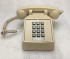 Vintage Cortelco Push Button Touch Tone Desk Phone Beige 250044-vba-20md