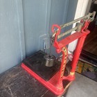 Antique Fairbanks Cast Iron Imperial Platform Balance Scale Completed Red