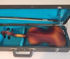 Anton Breton Violin 1 8 Sz  Childs Wooden Vintage 1992 Bow Case   Shoulder Rest
