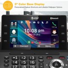 At t 3-handset Cordless Telephone For Home Or Business With Answering Machine