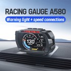 Obd2 Digital Hud Car Head Up Display Speedometer Water Oil Temp Voltage Gauge