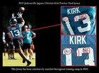Christian Kirk 2022 Game Worn Used Nfl Jaguars Practice Jersey Photo Matched Loa